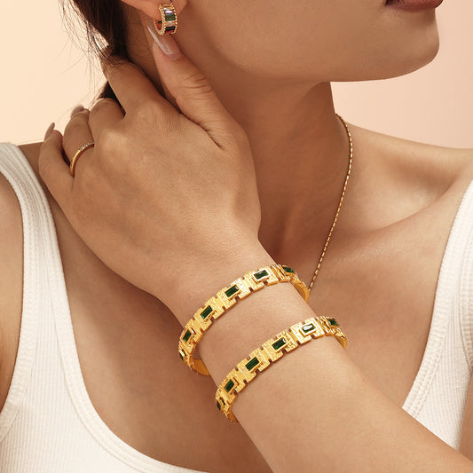 Vintage vibes Green Bracelet