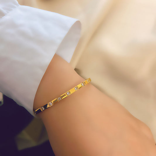Midas Glinted Gold Bracelet
