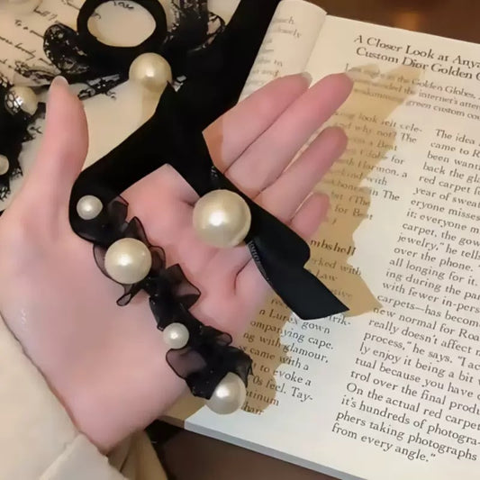 Dark Romance Pearl Hair Tie Combo