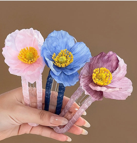 Pinteresty Poppy Hair Clips