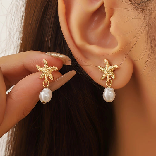 Sea Siren Pearl Drop Earrings