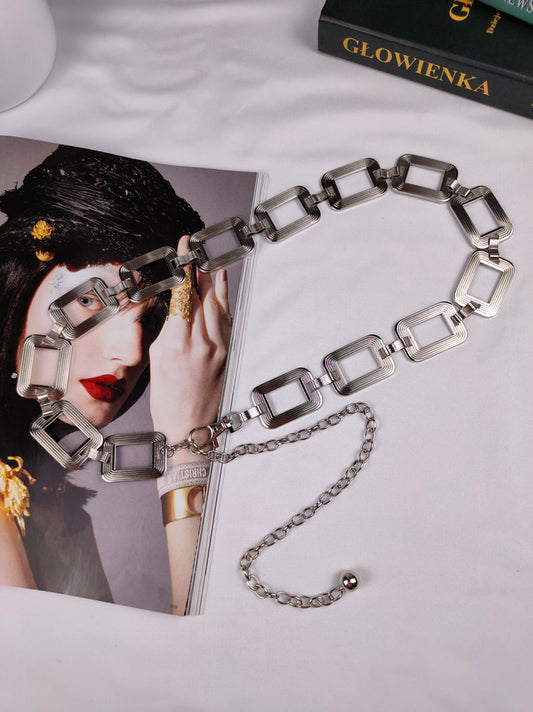 Snatched Babe Silver Waist-chain