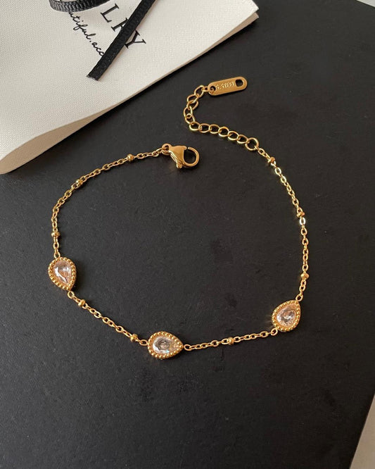 Elysian Triple Teardrop Bracelet