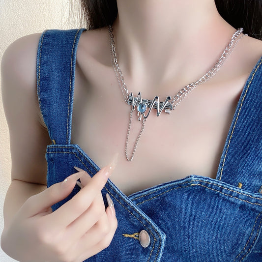 Edgy Cosmos Chunky Necklace