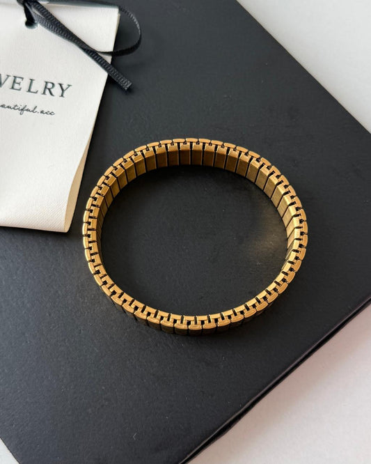 Gold-core Watch Band Bracelet
