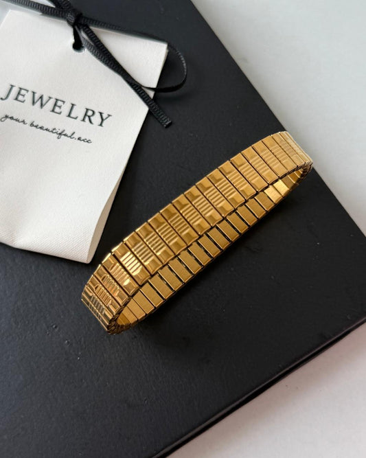 Gold-core Watch Band Bracelet