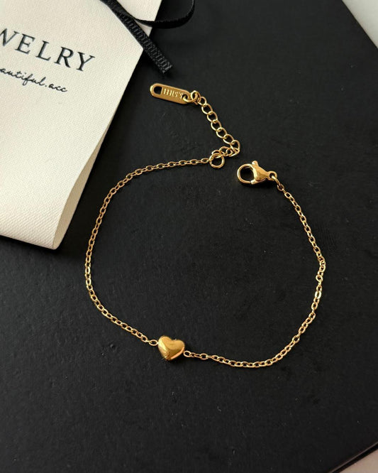 Beloved Solid Heart Bracelet