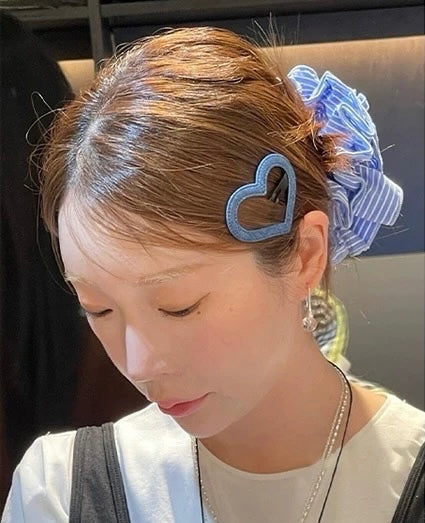 Heartloop Denim Hair Clip
