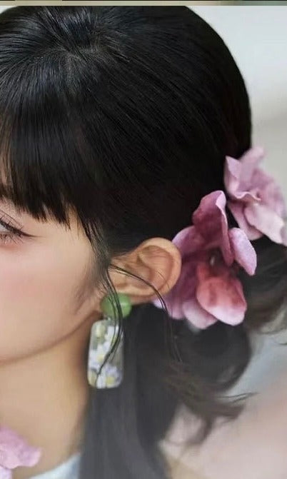 Dusky Pink Magnolia Hair Clip