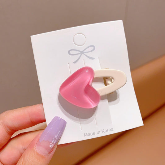 Kawaii Jelly Heart Hair Clip