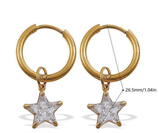 Starfall Rhinestone Earrings