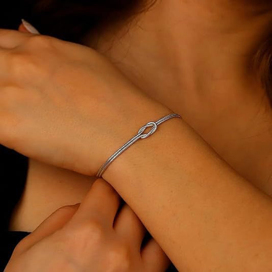 Tied forever! Silver Bracelet