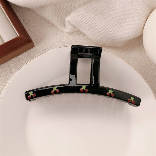 Retro Coded Cherry Claw Clip