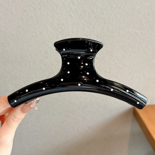 Cottage-coded Polka Claw Clip