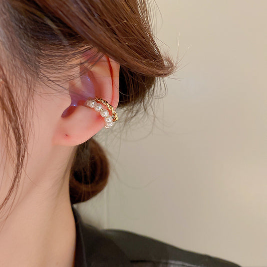 Twisted Pearls Earcuff(1 pc)