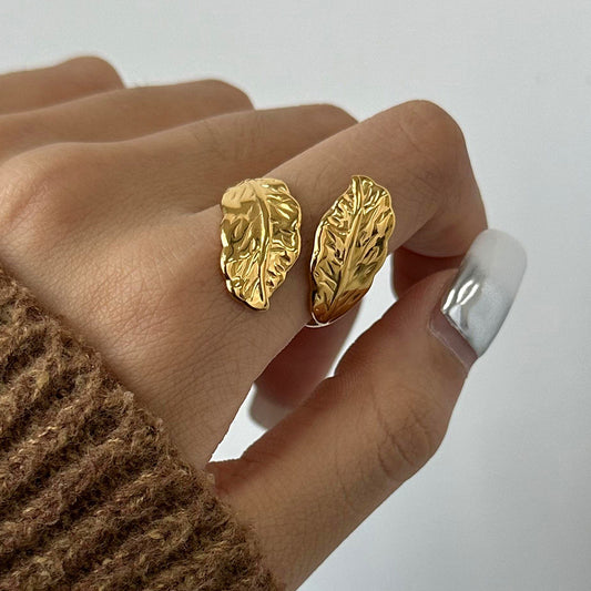 Textured Twig Wrap Ring