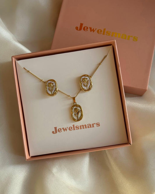 Phool Gift Combo (Necklace + earrings)