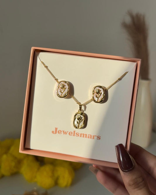 Phool Gift Combo (Necklace + earrings)