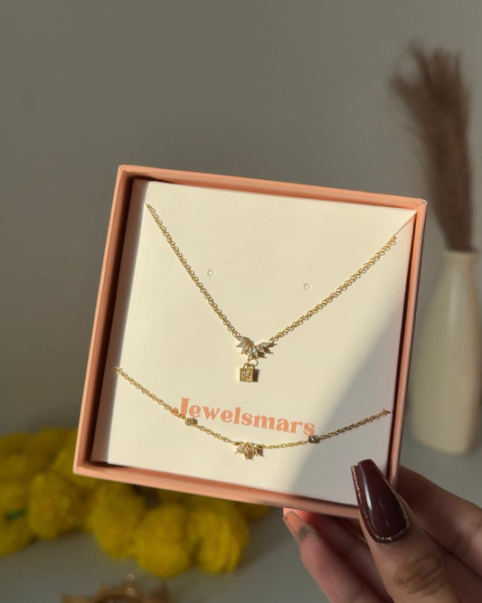 Premium Diwali Gift Box ( necklace + bracelet)