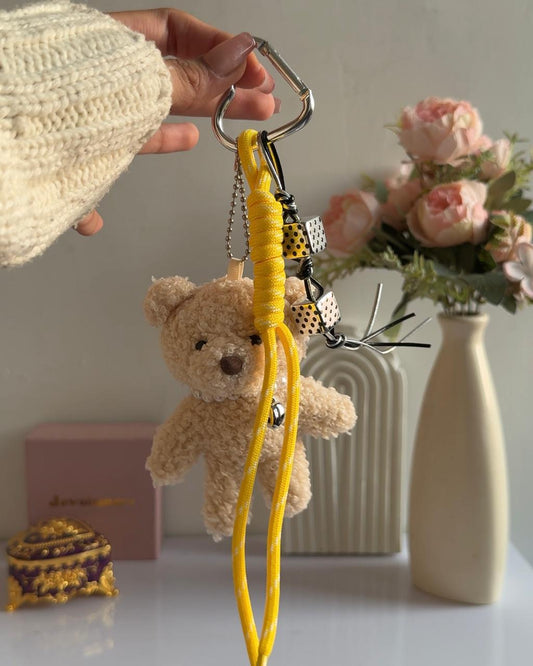 Snuggle Bear Bag Plush Charm