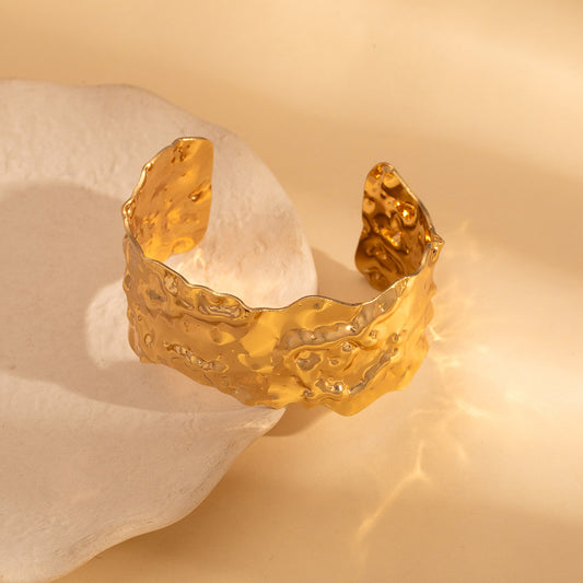 Crinkled Gold Handcuff