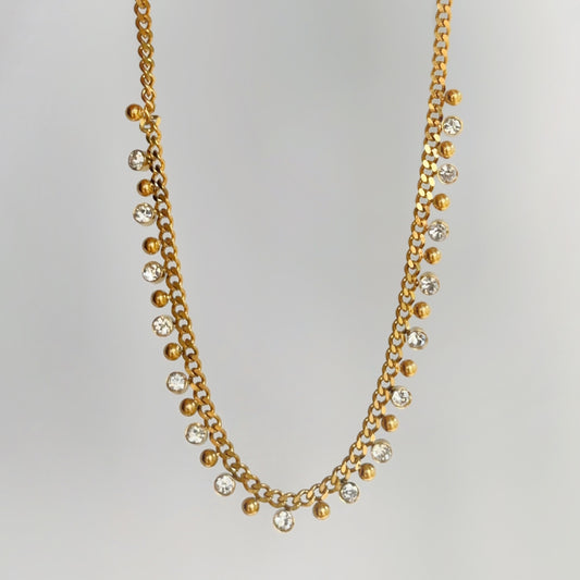Royal Rhinestone Core Necklace