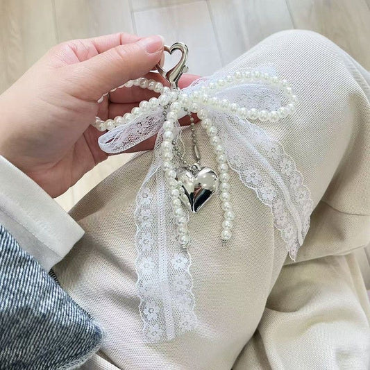 Soft Seraph Lacey Bag Charm