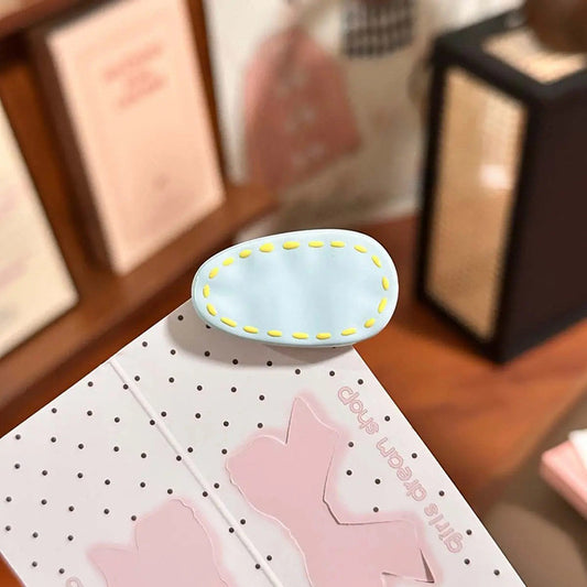 Pastel Stitches Hair Clip