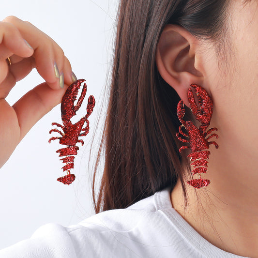 Red Lobster Earrings