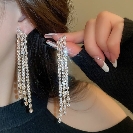 Red Carpet Rhinestone Earrings