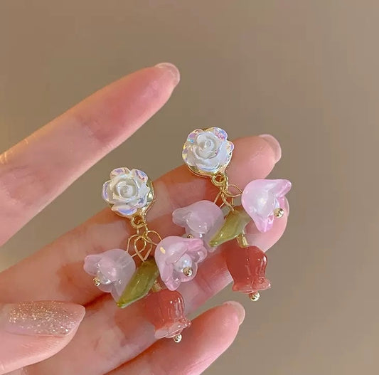 Valley of Rose Earrings