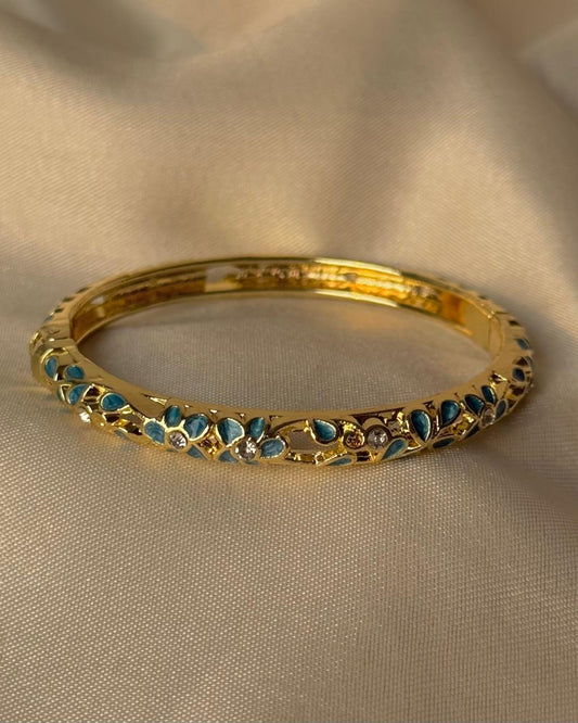Timeless Blues Enamel Bangle