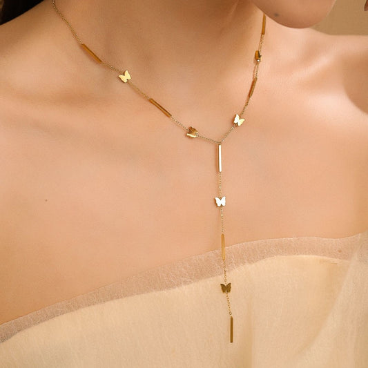 Helios Flutter Y-necklace