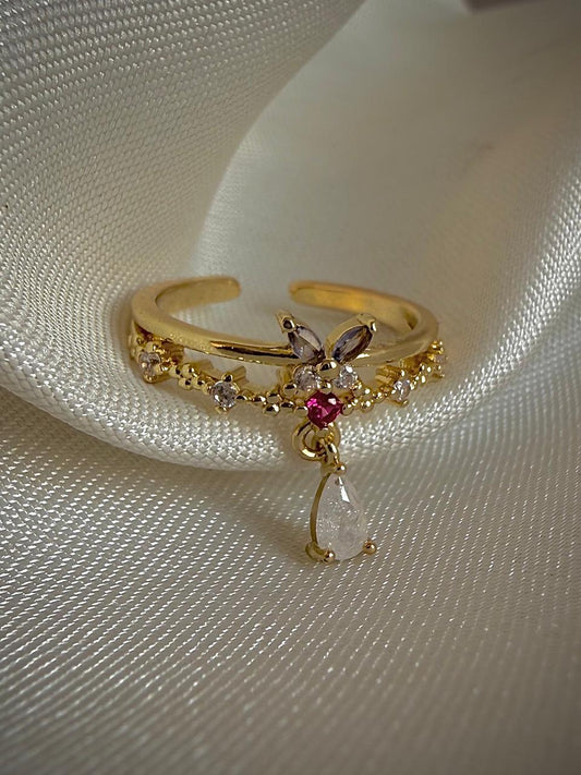 Fae Bloom Dangling Ring