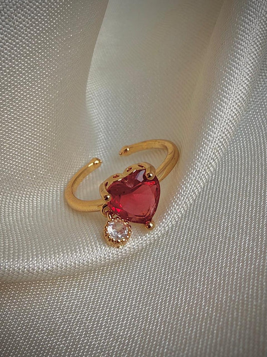 Dreamkiss Rhinestone Heart Ring