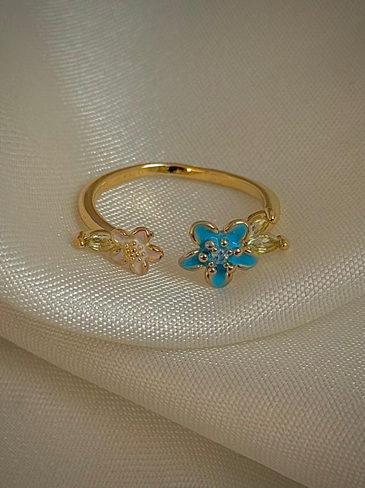 Sapphire Blossom Ring