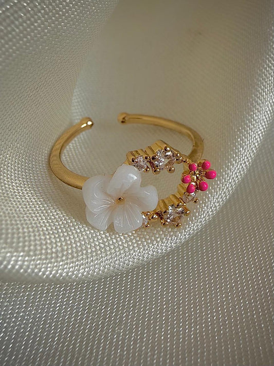 Elysian Dreamweave Flower Ring