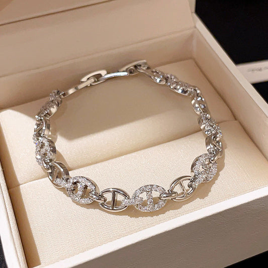 Silver Blingy Tennis Bracelet