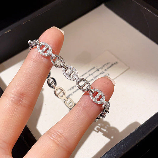 Silver Blingy Tennis Bracelet