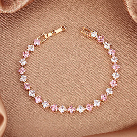 Pink Alternative Rhinestone Bracelet