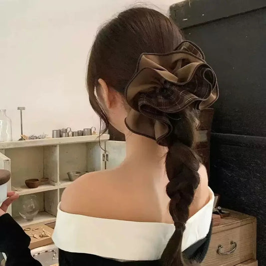 Old-school Ghingham Scrunchie