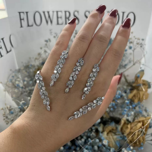 Rhinestone-dust Sparkly Hand Jewellery