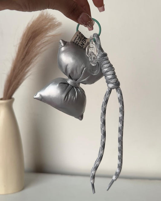 Chromatic Puffy Bow Bag Charm