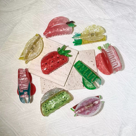 Slice of Summer Fruity Claw Clips