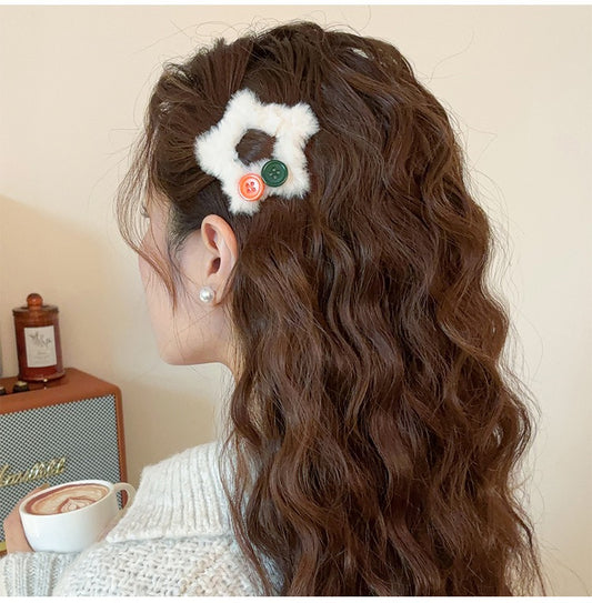 Star-girl Fur Hair Clip