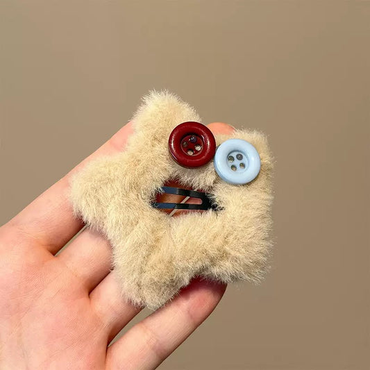 Fur n fuzzy Star Hair Clip