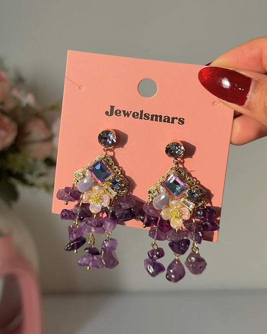 Purple Ballroom Dreamy Earrings