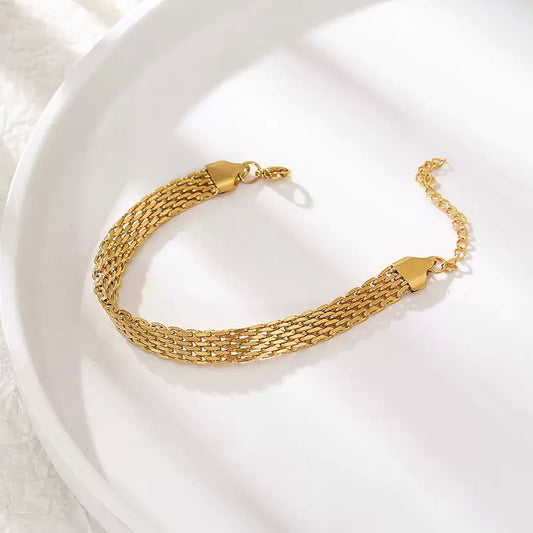Gold-mood Mesh Bracelet