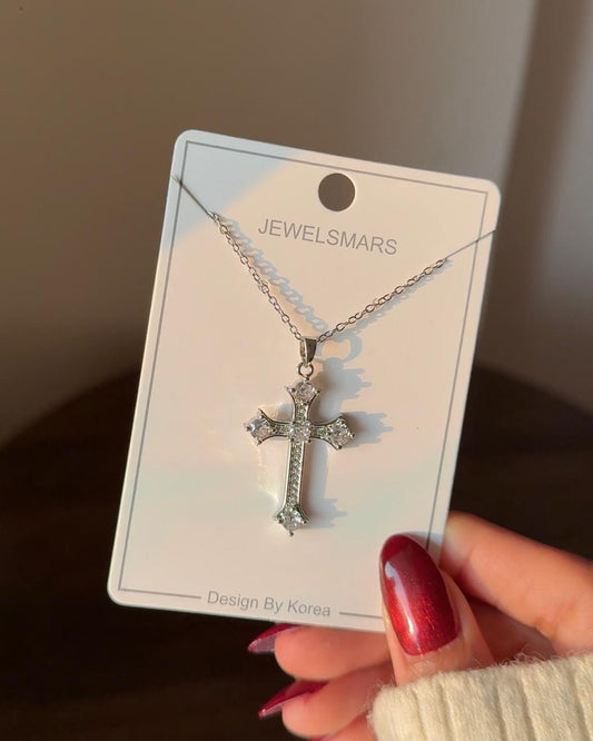 Blingy-Faith Cross Necklace