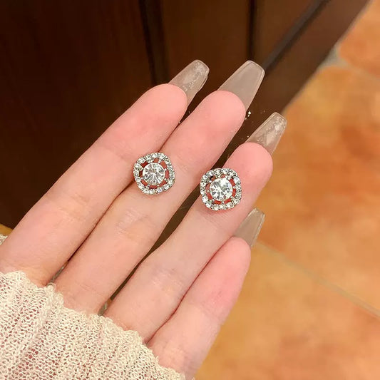 Wifey-wifey Rhinestone Stud Earrings